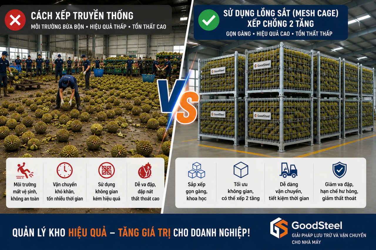 lồng sắt sầu riêng